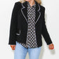 2.7 August Apparel - Rickrack Edge Blazer