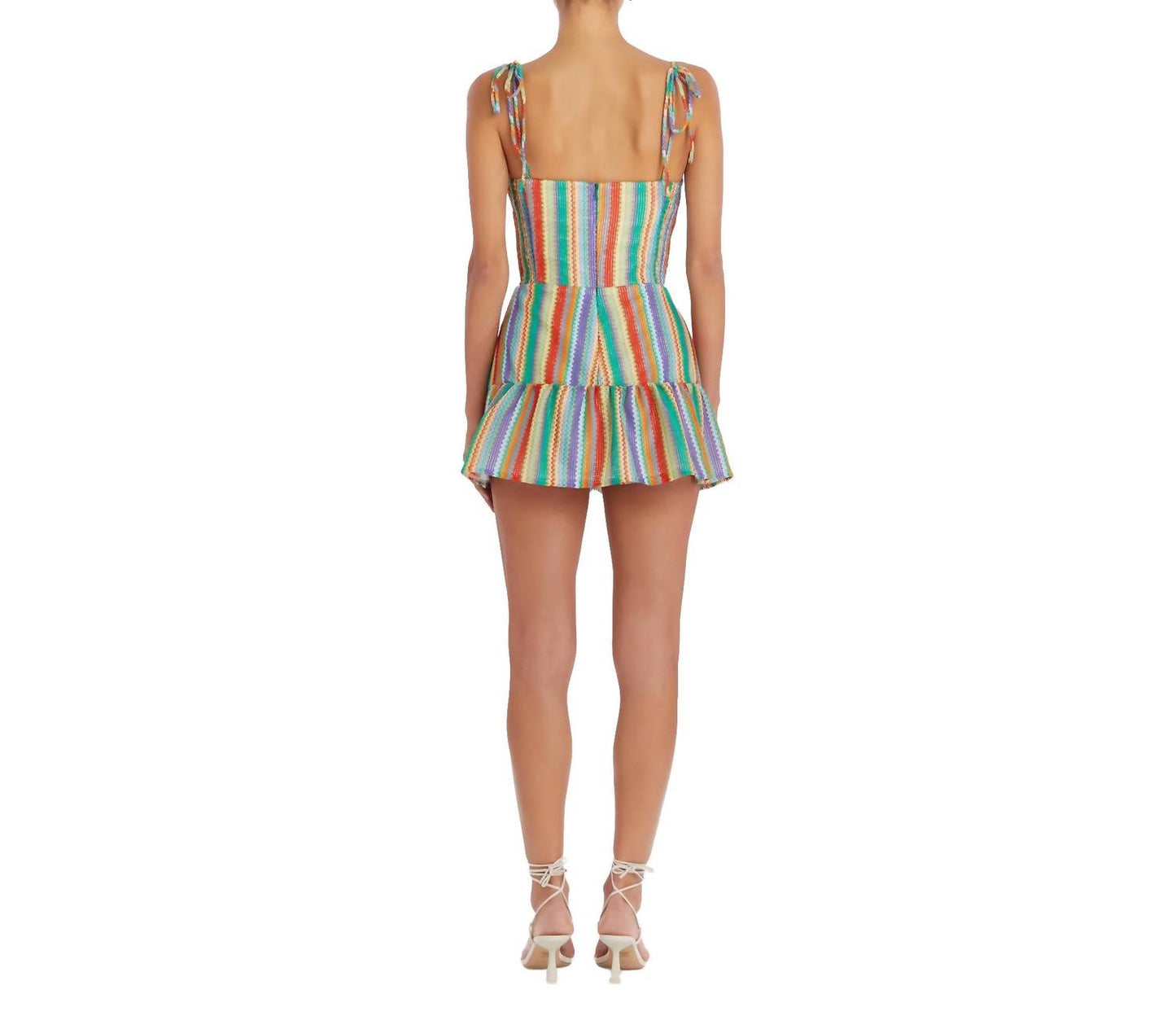 Amanda Uprichard - Champagne Skort Romper