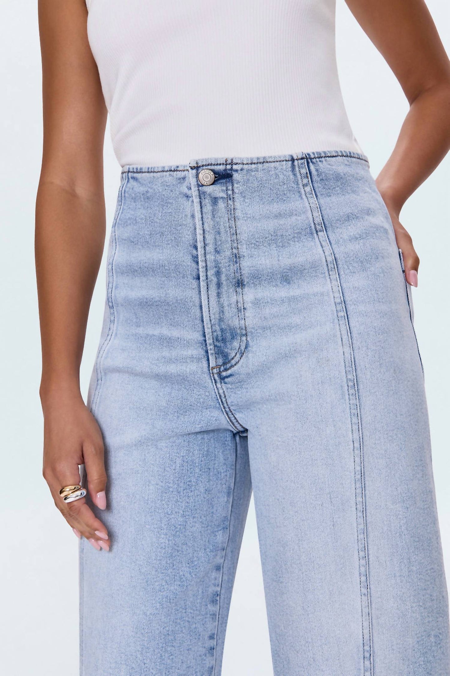 पिस्टोला - ब्लेयर हाई राइज़ सीम्ड बैरल जीन
