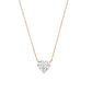 Diana M Jewels - 14kt 3.00 Cts Lab Grown Diamond Solitaire Pendant Necklace
