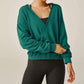 Beyond Yoga - Cross Your Heart Pullover Sweater