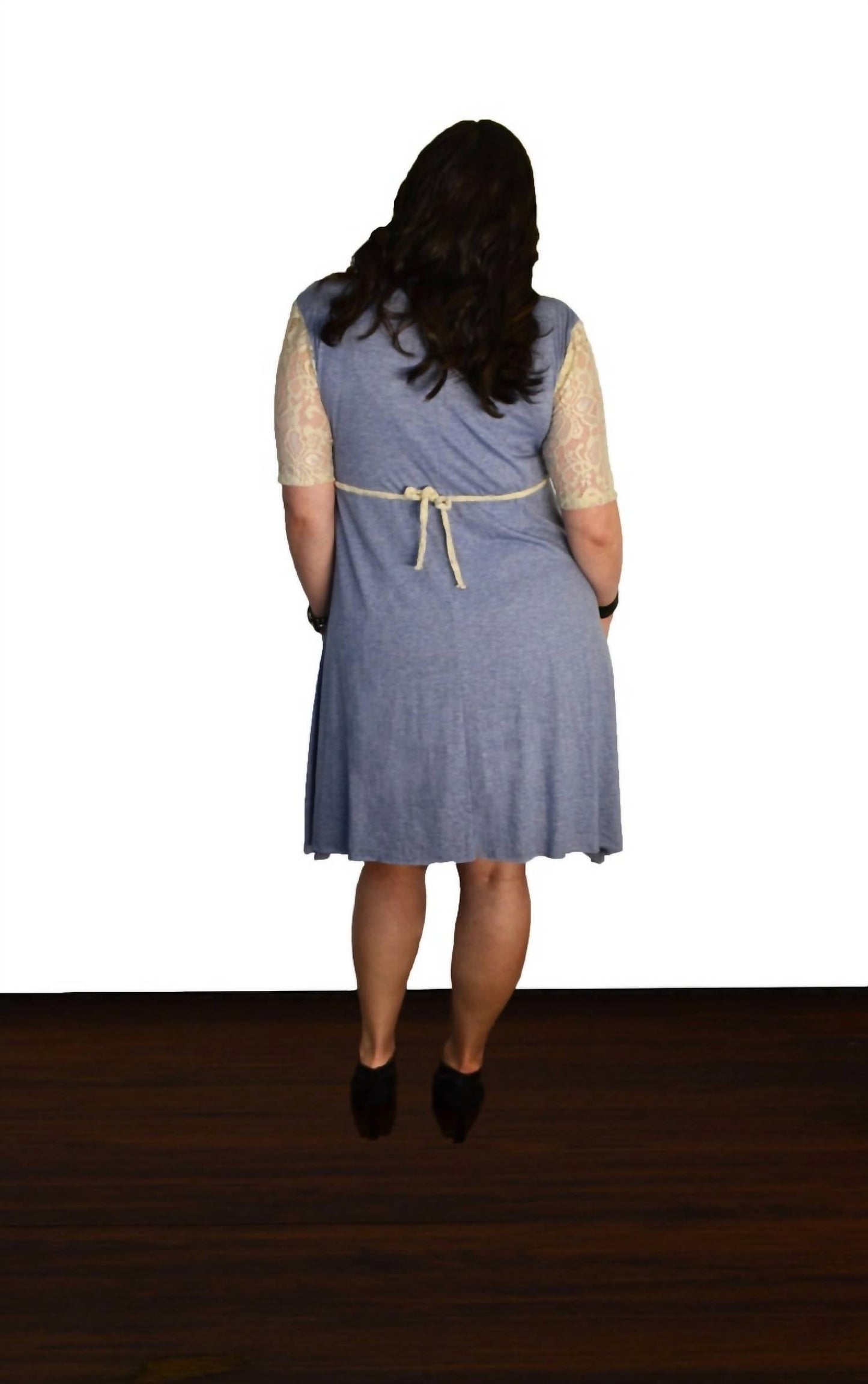 Tough Luv - Lace Sleeve Goddess Pocket Dress
