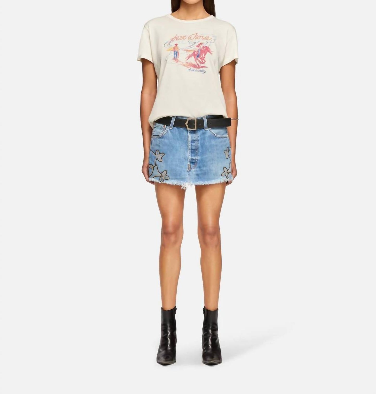 Eb Denim - रोडियो विंटेज मिनी स्कर्ट