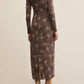 Z Supply - Exhale Sable Floral Midi Dress