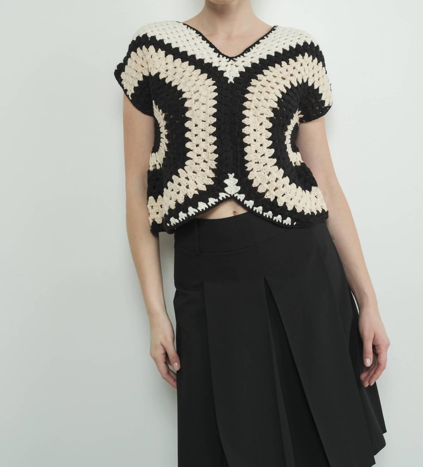 Aaron & Amber - Becky Handmade Crochet Sweater Top