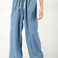 Ee:Some - Harper Stone Washed Straight Leg Pants