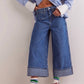 Free People - Brette Cropped Wide Leg Jeans