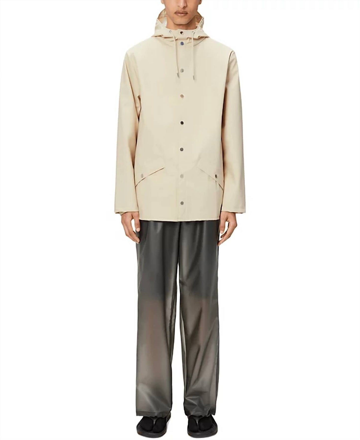 Rains - Snap Closure Raincoat Jacket