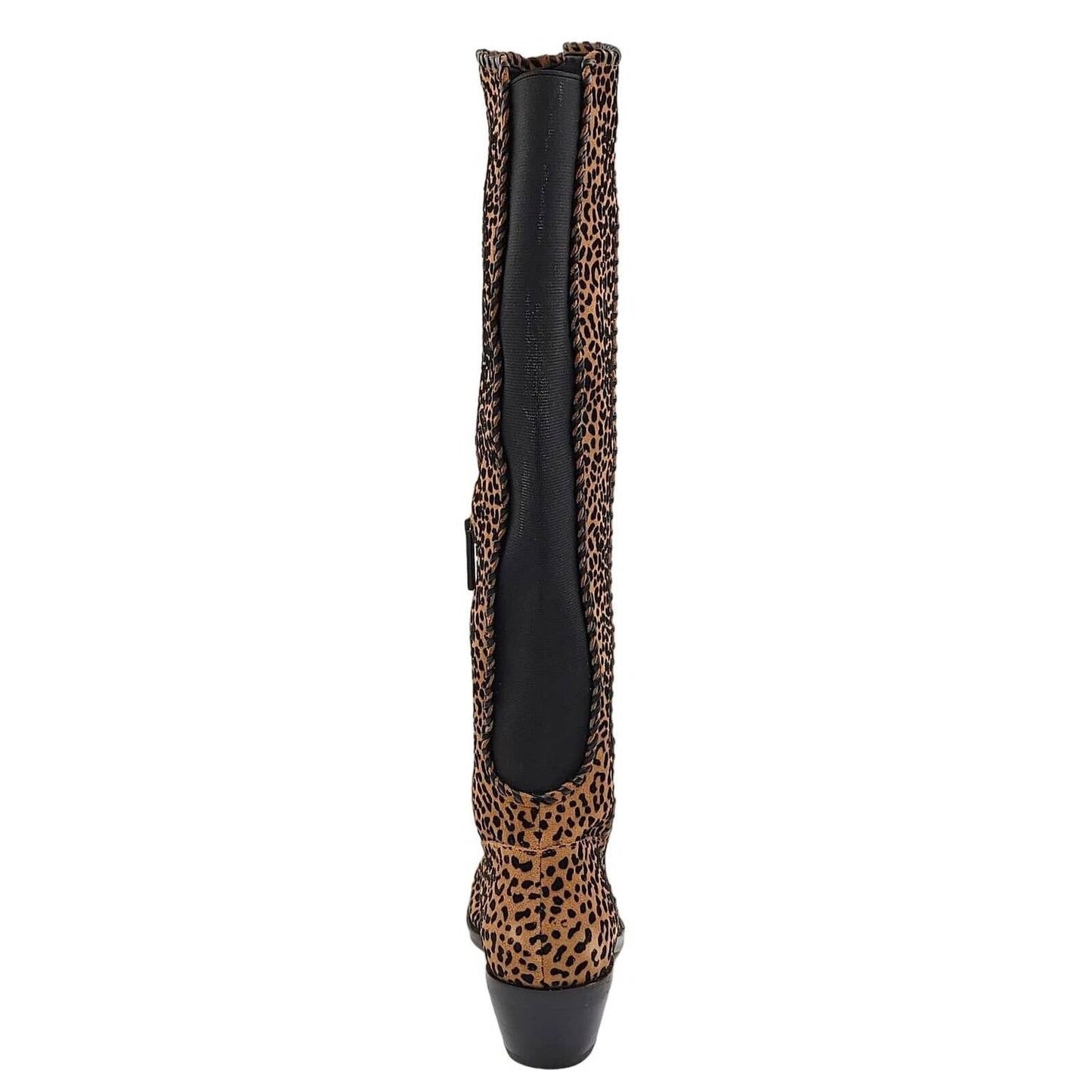 1.State - Sage Animal Print Suede Leather Western Boots