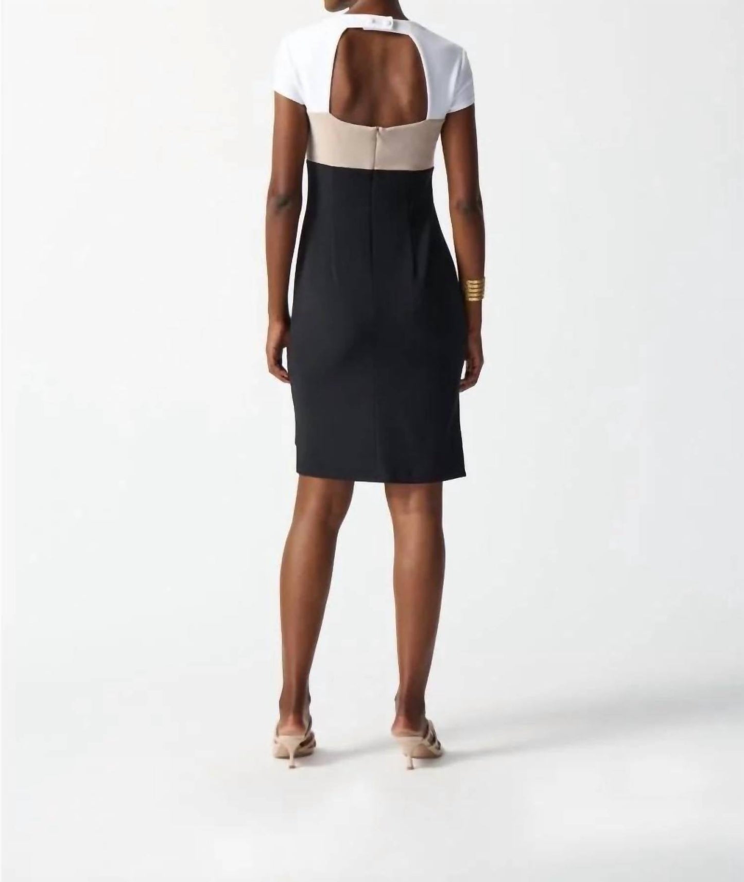 Joseph Ribkoff - Color-blocked Sheath Dress