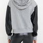 Generation Love - LISBET VEGAN LEATHER COMBO HOODIE