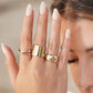 Eklexic - Women's 9.5mm Domed Ring