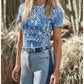 Johnny Was - ELEANOR SHORT SLEEVE MESH TEE