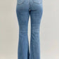 Judy Blue - High Waist Flare Fray Hem Jeans