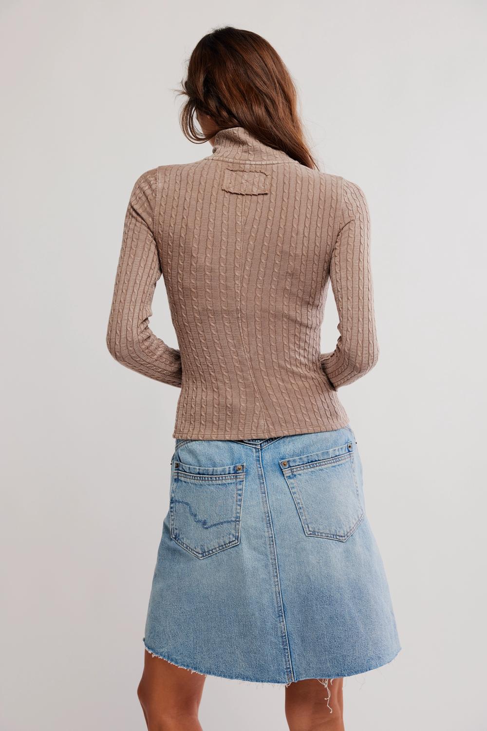 Free People - Brunch Girl Zip Up Top