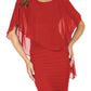 Frank Lyman - Cape Overlay Sleeveless Dress