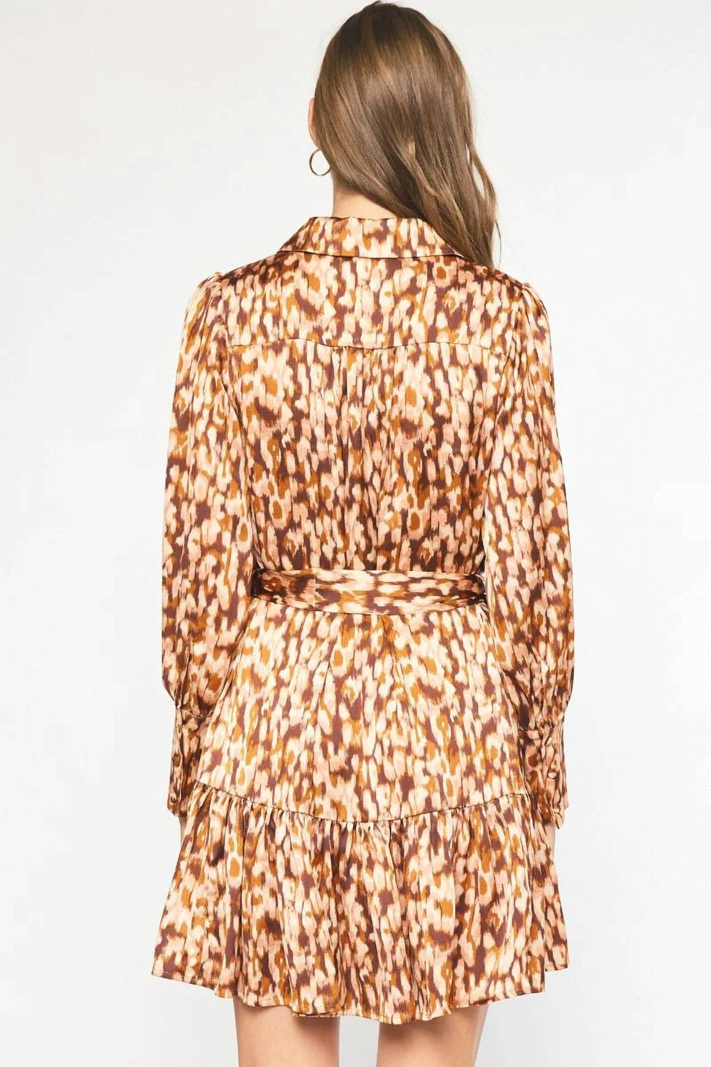 Entro - Spotted Waist Tie Dress