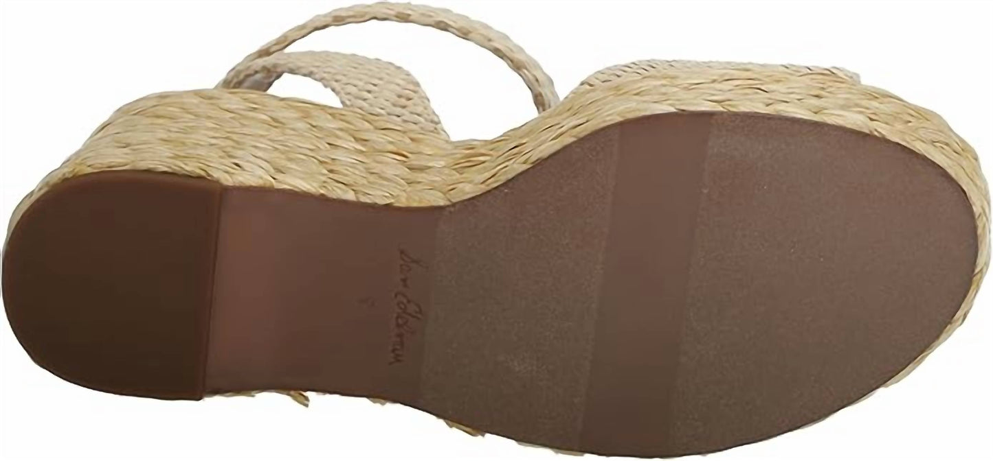 Sam Edelman - Women's April Ankle Strap Open Toe Fashion Wedge Heeled Sandals