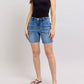 Judy Blue - Mid Rise Bermuda With Flap Pockets Denim Short