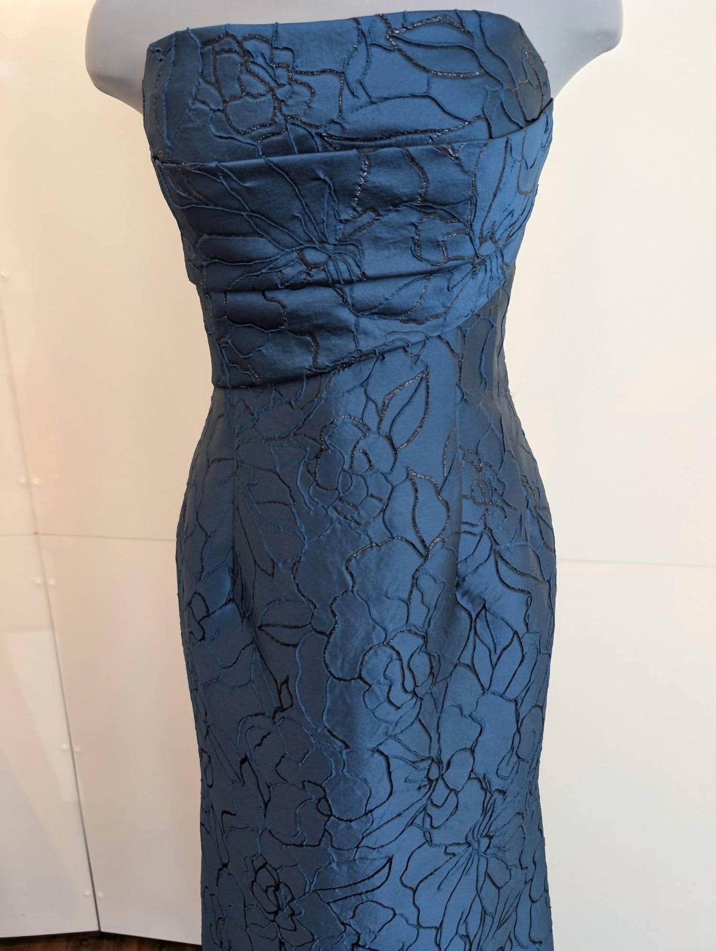 Black Label - Leila Draped Strapless Trumpet Gown