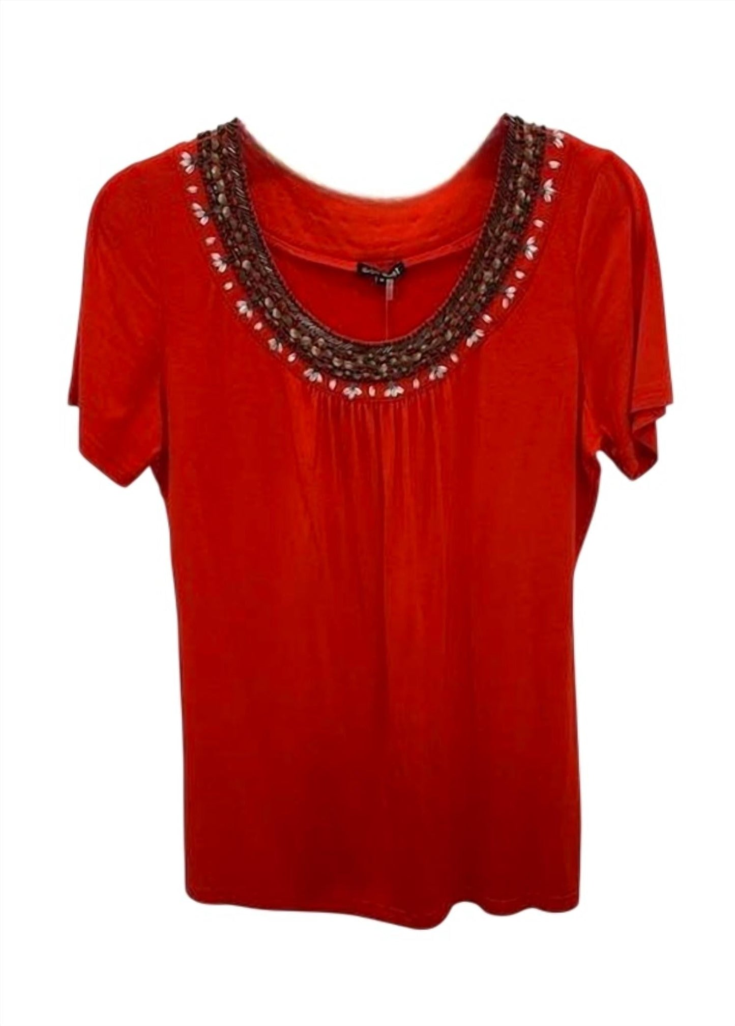 600 West - Women Short Sleeve Beaded Tee