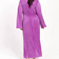Fashion Szn Curve - Plisse Flare Sleeve Midaxi Dress