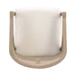 Wooden Frame Counter Stool with Rattan Back - Set of 2