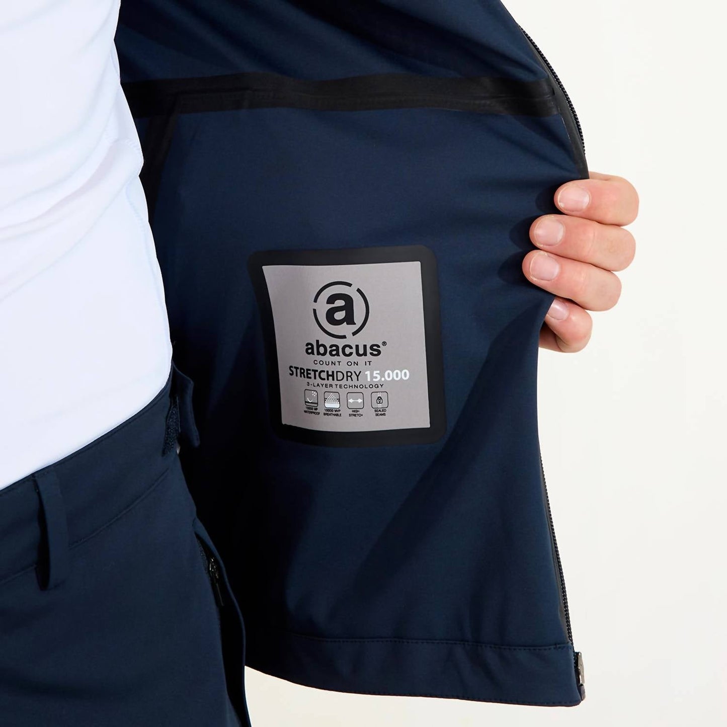 Abacus Sportswear Us - Bounce Rain Mock Neck Jacket