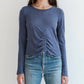 Stateside - Supima Long Sleeve Ruched Tee