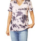Double Take - Bohemian Tie-dye V-neck Tee