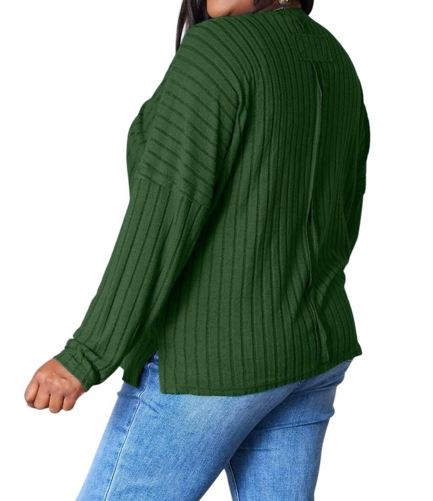 Basic Bae - Sophisticated Ribbed Knit Top