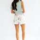2.7 August Apparel - Marsy Rose Print Shorts