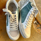 Miim - Women's Kyle Rubber Lace-up Glitter Leather Sneakers