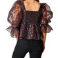 Buddylove - Pammie Puff Sleeve Peplum Top
