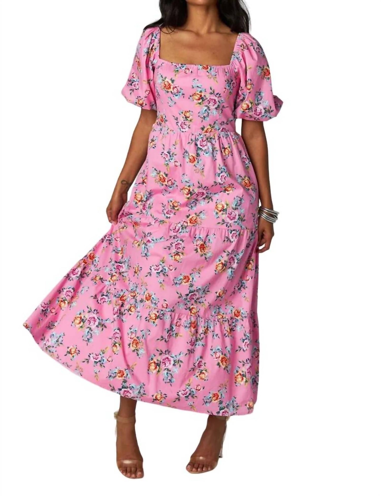 Buddylove - POSIE PUFF SLEEVE MAXI DRESS