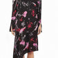 Topshop - Silk Asymmetrical Hem Floral Print Dress