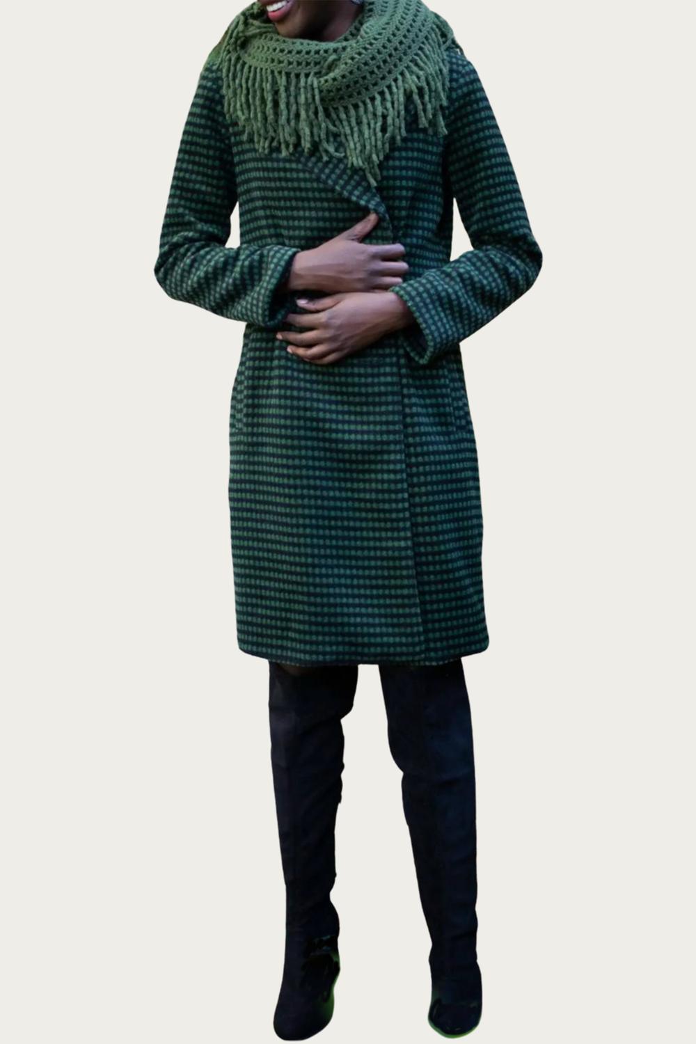 Eva Franco - CHESTER CHECKED DOUBLE-BREASTED COAT