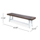 Tranquilizer Outdoor Acacia Wood Bench With Slat Panel Design