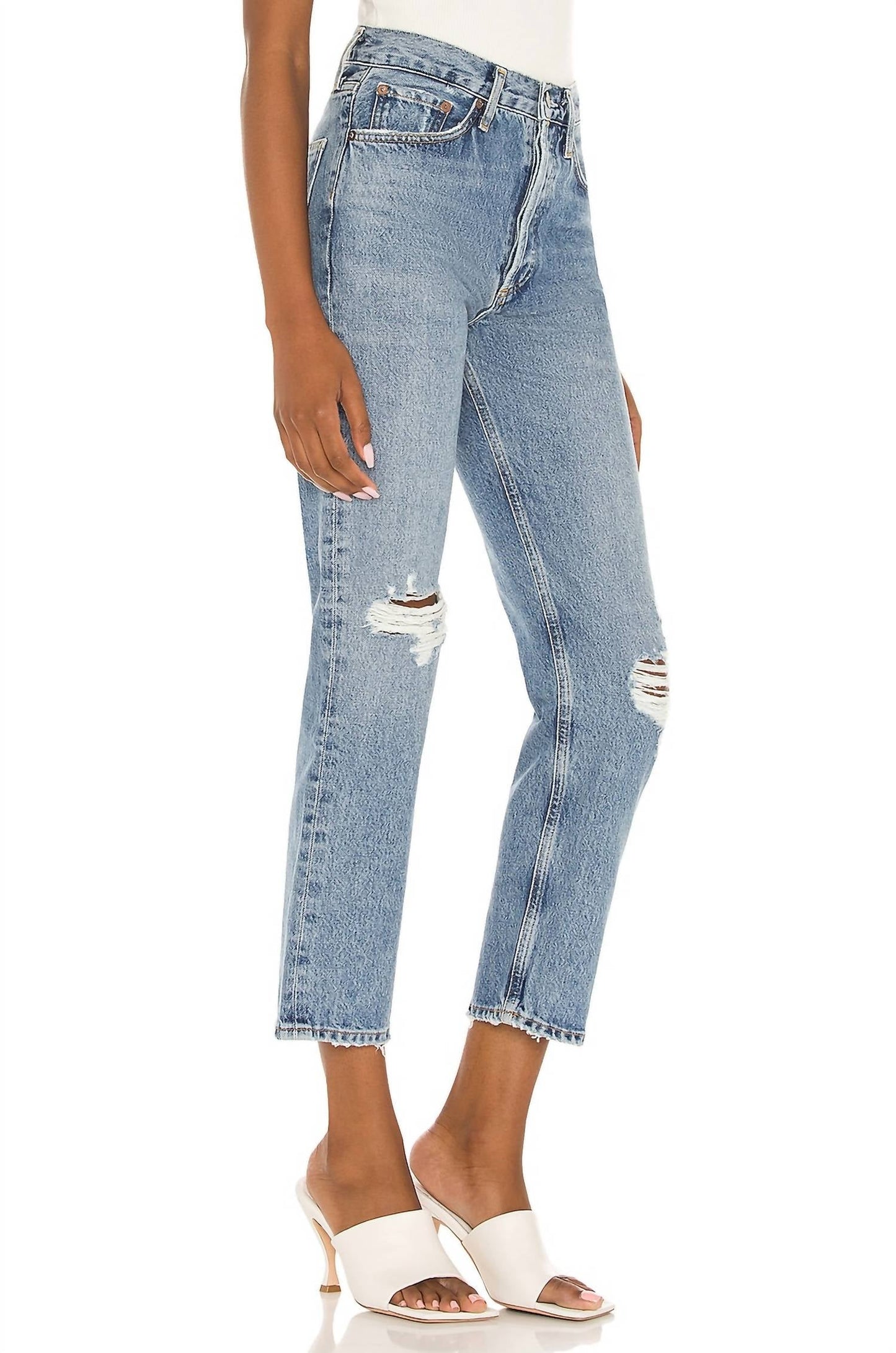 Agolde - Women's Lana Crop Midrise Vintage Straight Jeans