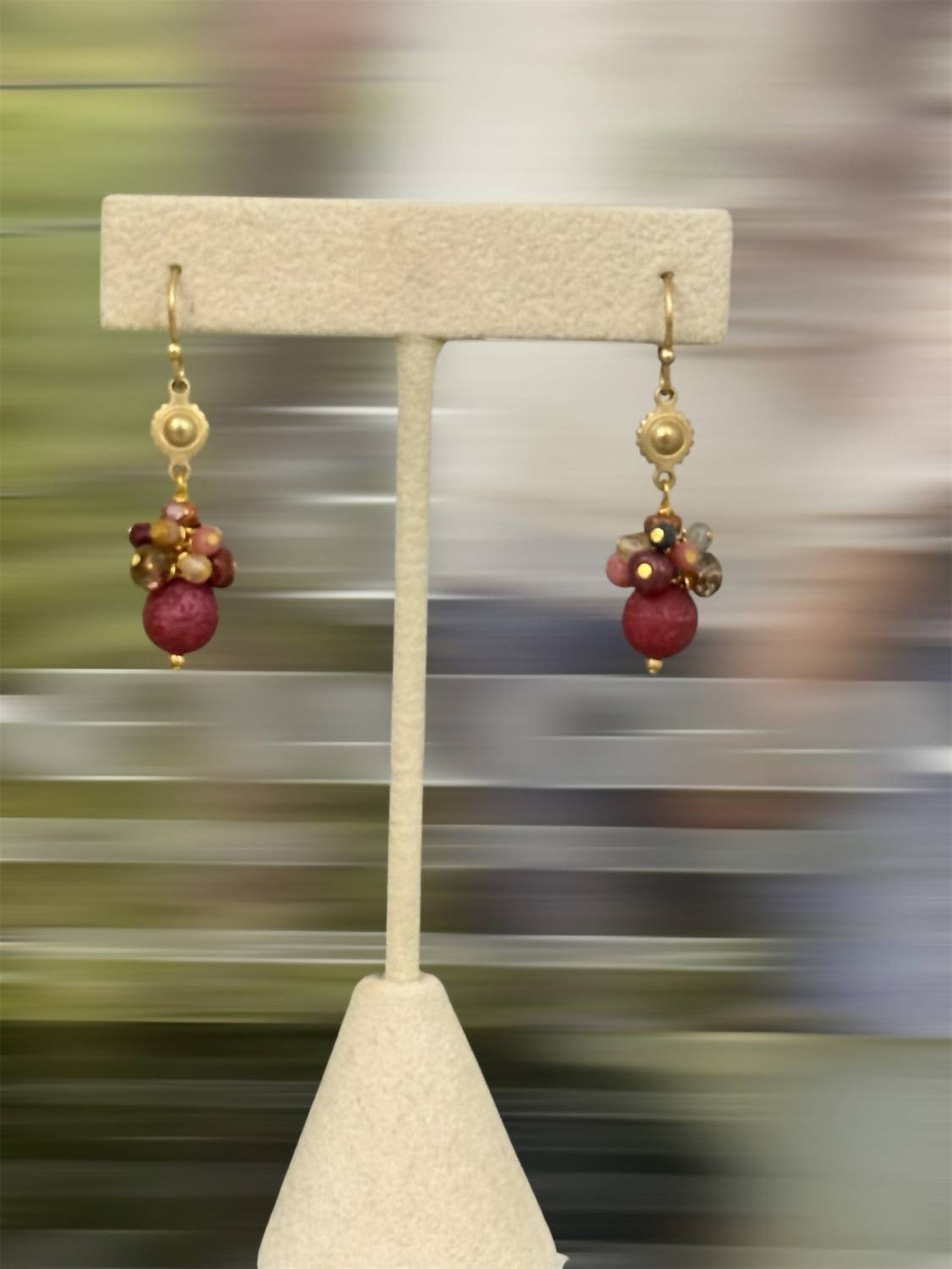 Anne Vaughan - Blossom Czech Glass Cluster Earring
