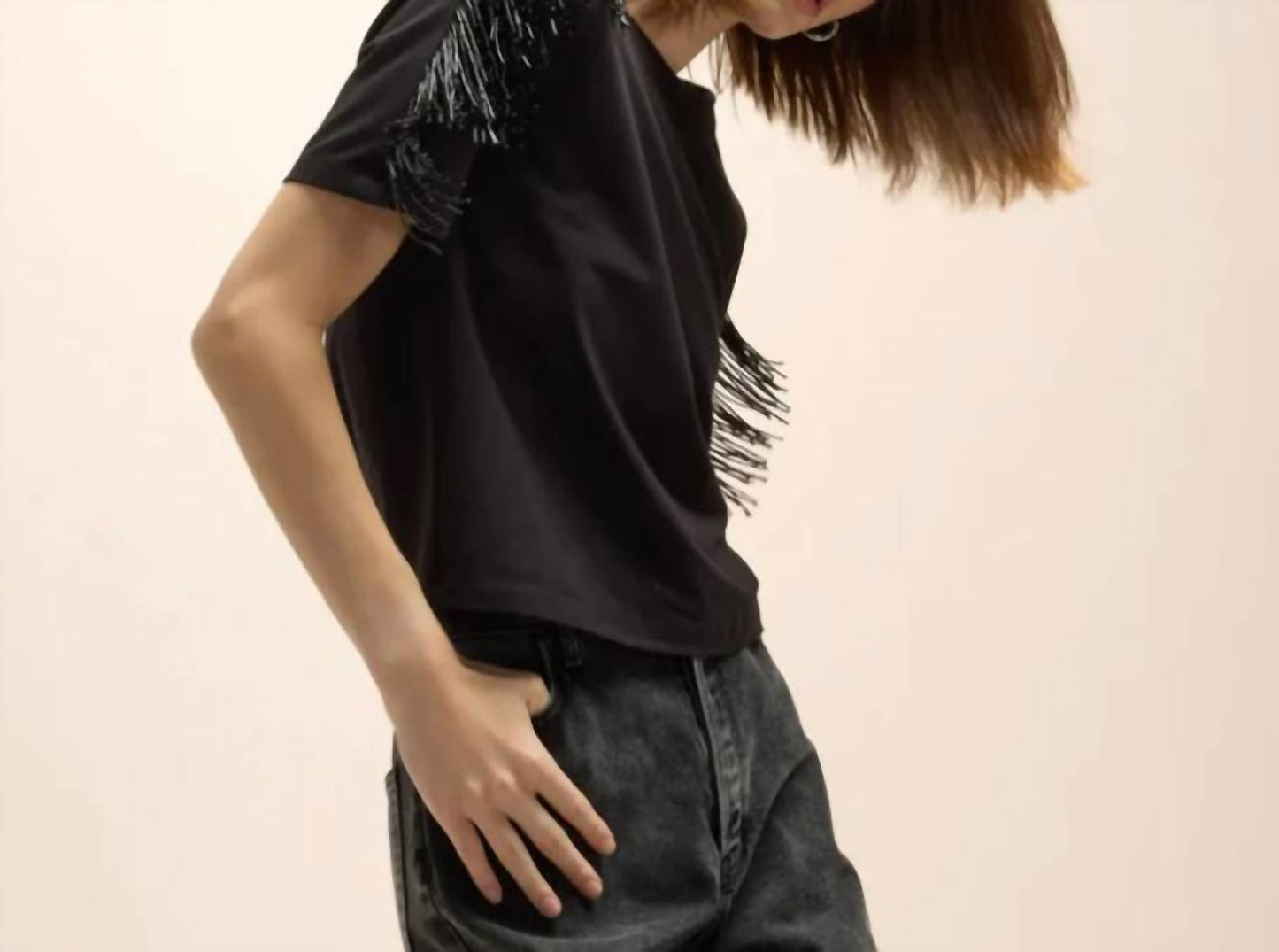 Veronica Beard - Scala Beaded Fringe Top