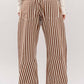 Urban Daizy - Railroad Striped Patch Pocket Utility Pants