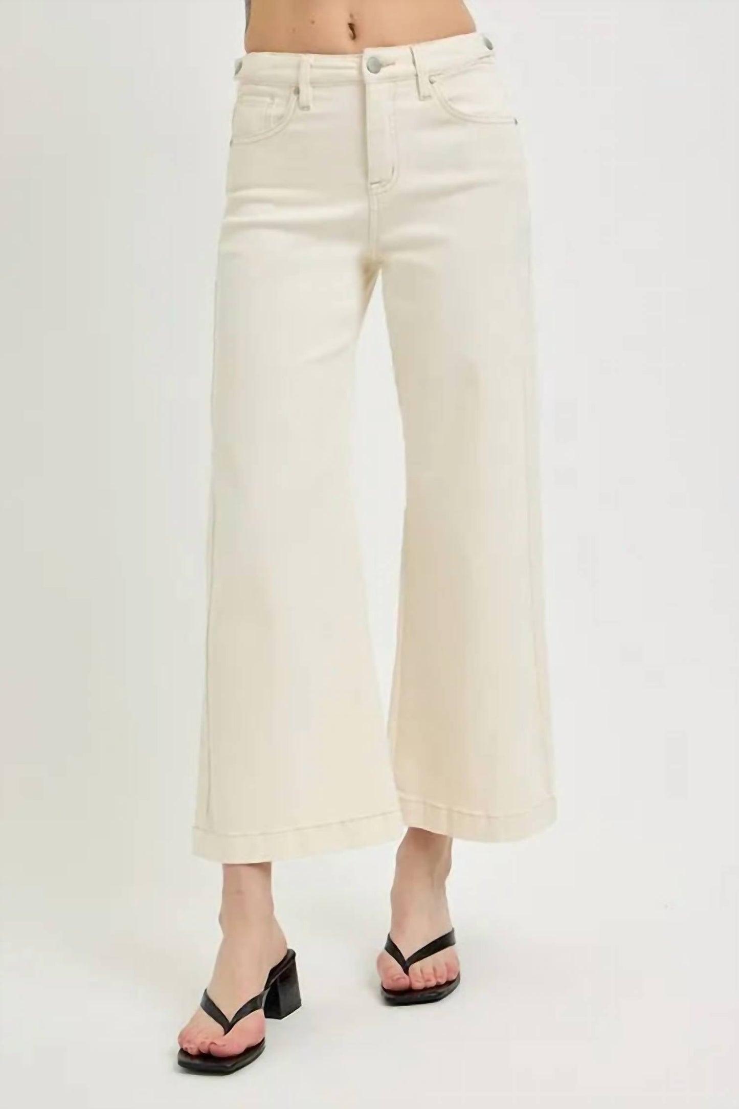 Risen - Full Size Tummy Control Cropped Bootcut Jeans Plus Size