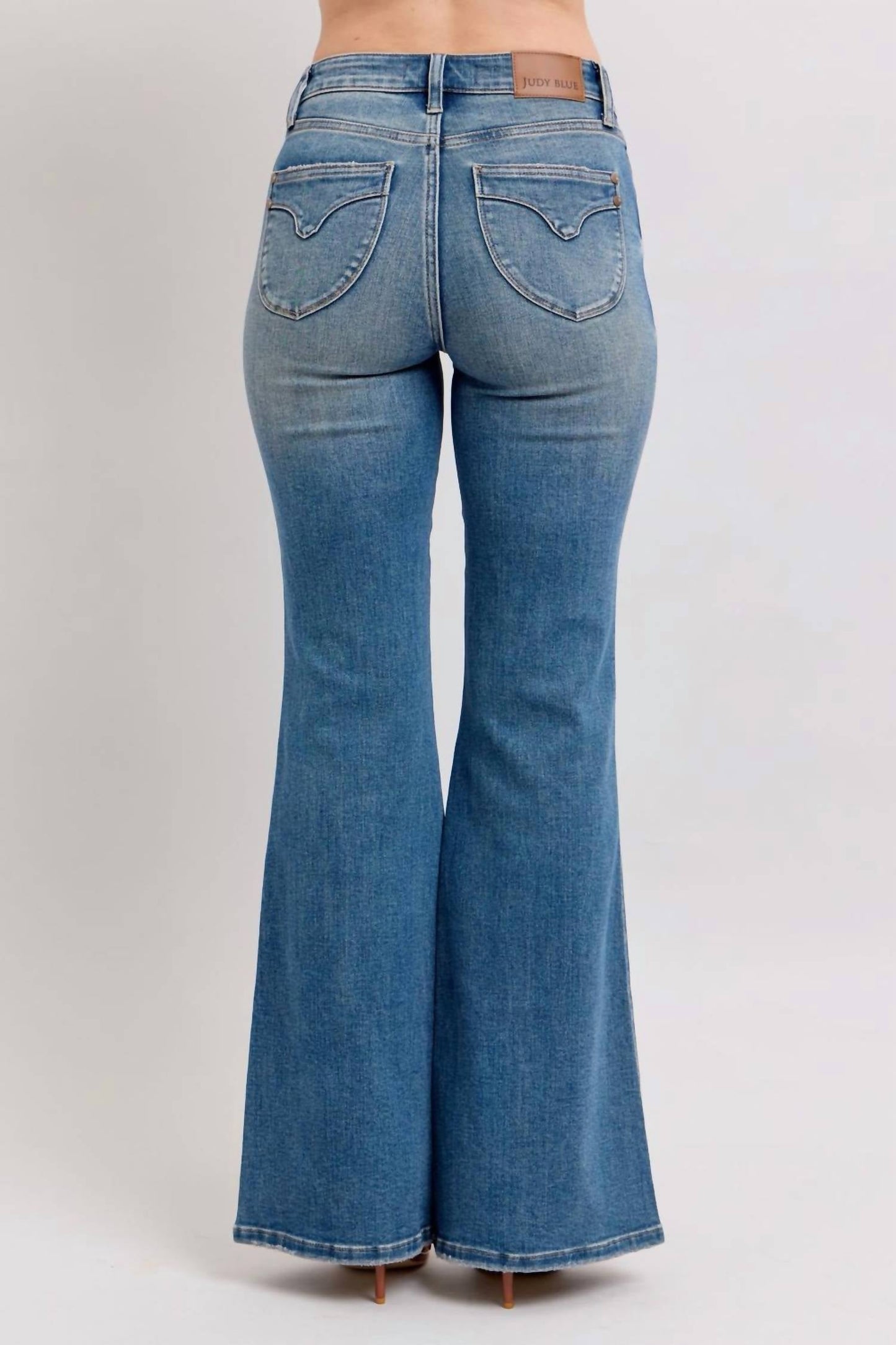 Judy Blue - Mid Rise Tummy Control Flare Jeans