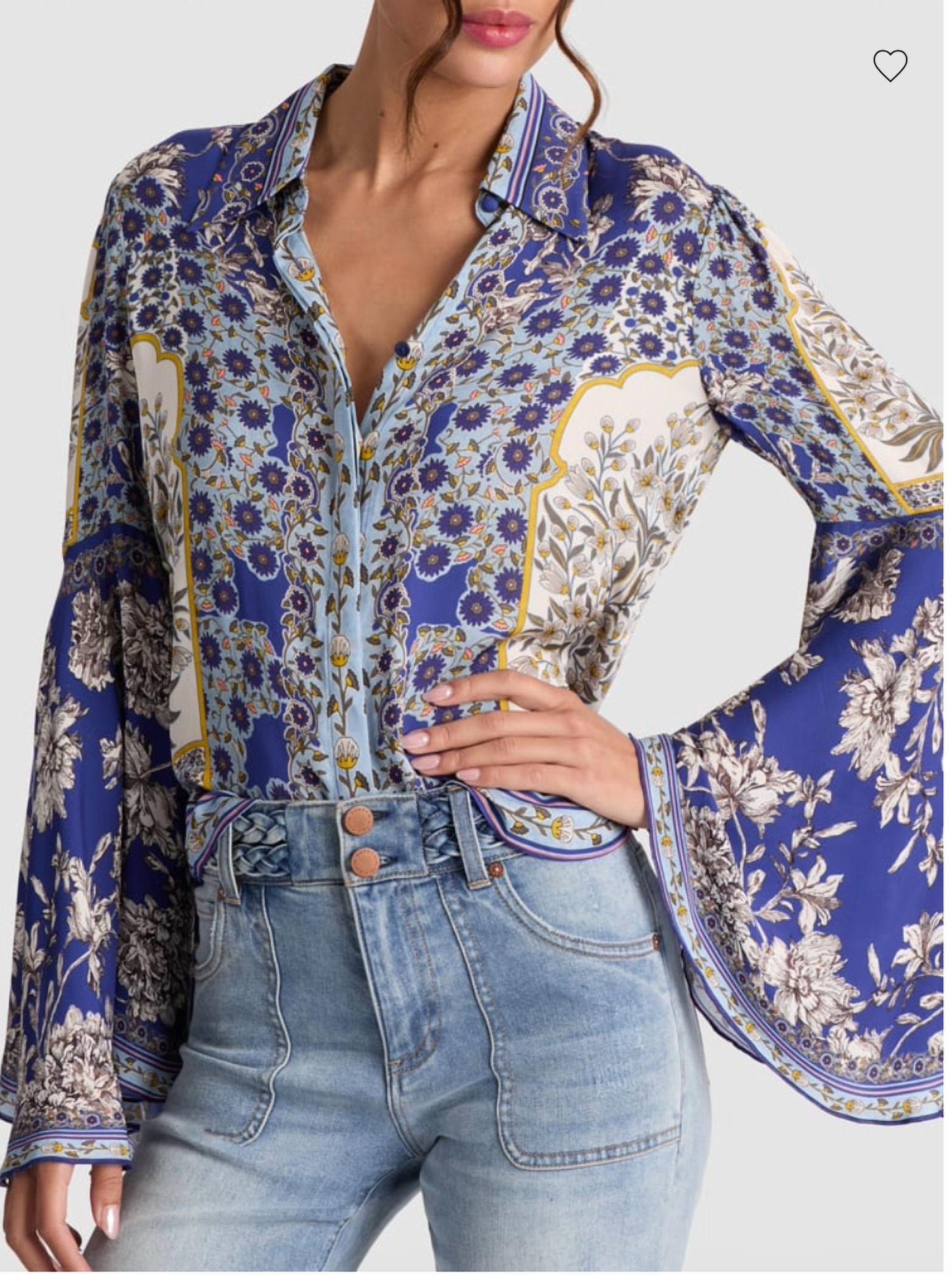 Alice + Olivia - Willa Bell Sleeve Top