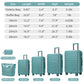 Luggage Sets 6 Piece with Duffel Bags Hardside Expandable Suitcases Misty Blue
