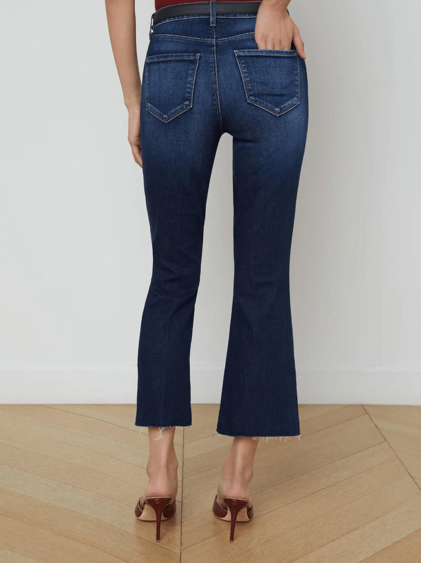 L'Agence - Kendra High Rise Crop Flare Jeans
