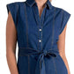 Elan - Cap Sleeve Tie Waist Dress