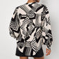 Apricot - Graphic Squares Shirt