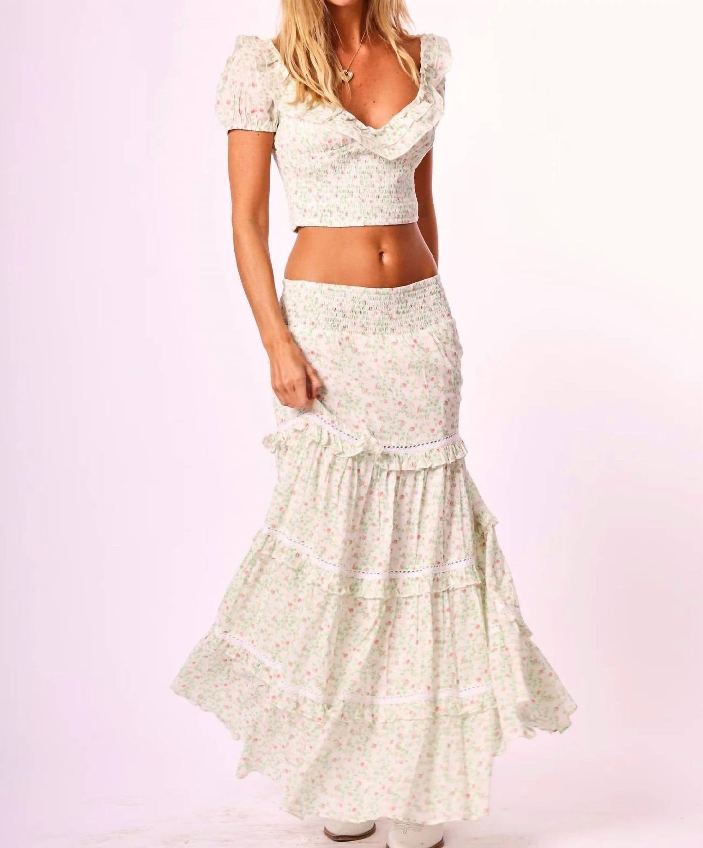Amy Jane London - Adeline Floral Maxi Skirt Set